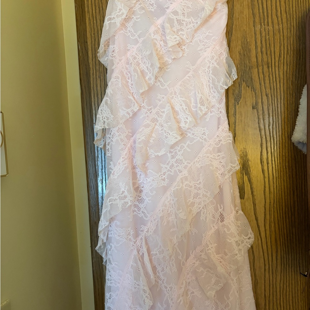 wild fable Blush Pink Lace Trim Cami